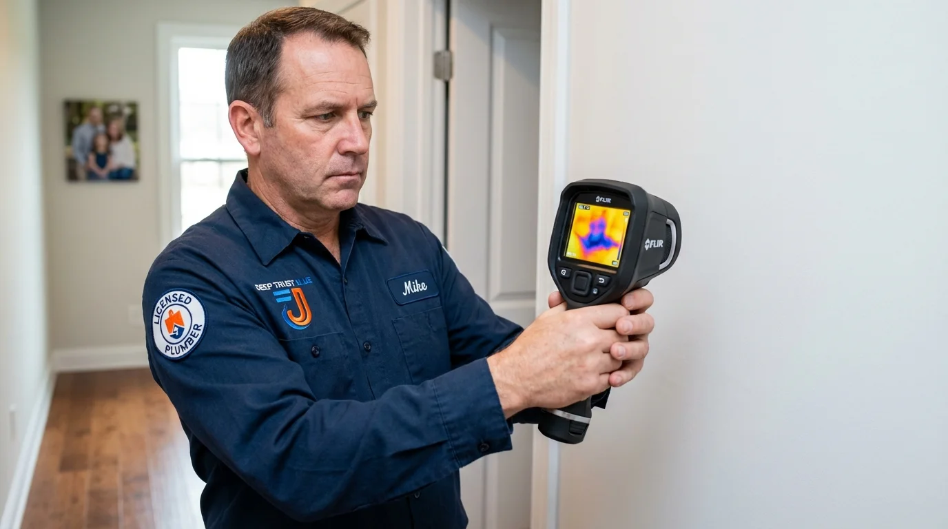 Thermal imaging leak detection by Johns Plumbing LLC in Deming